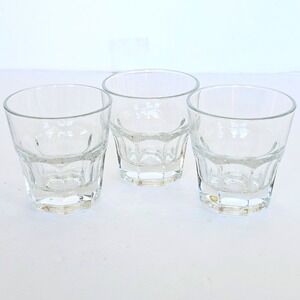 Vtg Whiskey Libbey DuraTuff Gibraltar Rocks Old Fashined Glasses Set of 4- 1514